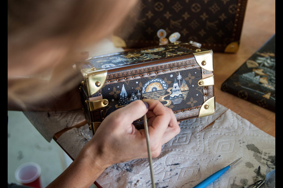 When Louis Vuitton trunks become art for a home: The ocean life of