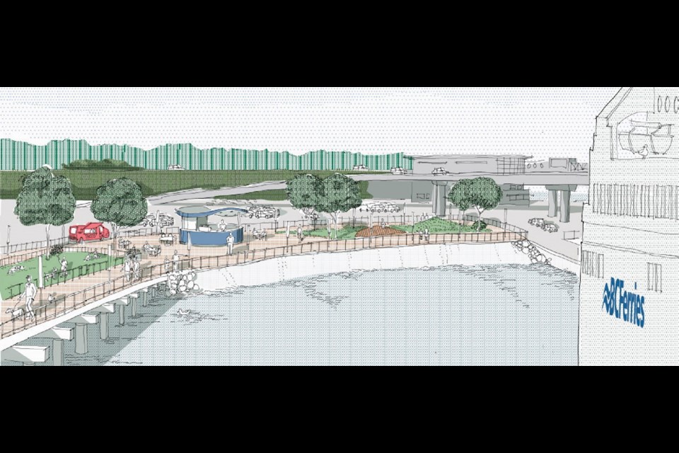 A seaside boardwalk is being proposed for Swartz Bay ferry terminal. October 2018