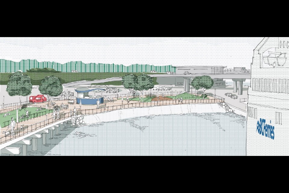 A seaside boardwalk is being proposed for Swartz Bay ferry terminal. October 2018