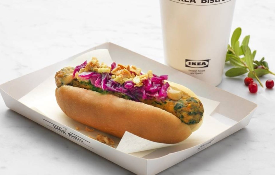 No Allen wrenches needed for assembling Ikea’s new veggie dog. Photo courtesy of Ikea