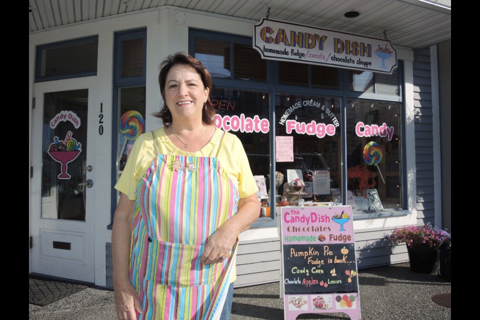The Candy Dish’s Shirley Hartwell is calling it a day, bringing an end to another little piece of Steveston Village. Alan Campbell photo