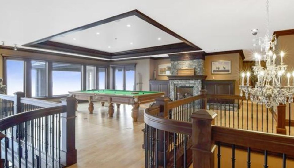 Okanagan Valley mansion games room