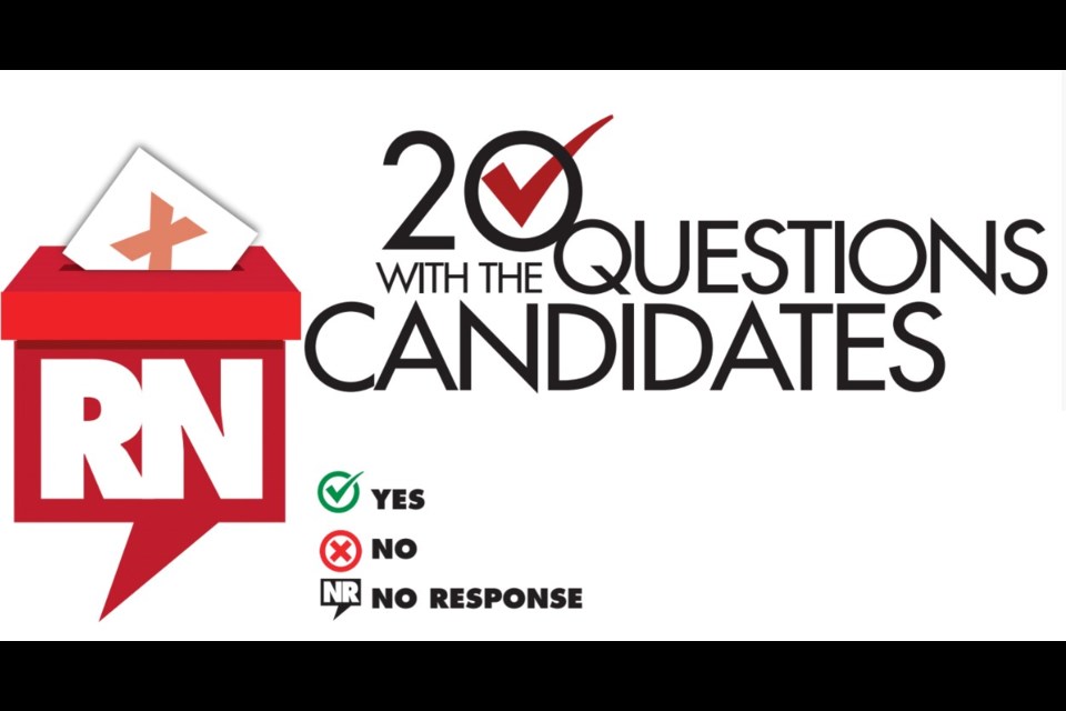 Richmond News asked mayoral and council candidates 20 yes or no questions.