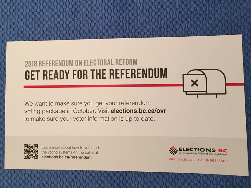 BC Referendum on Electoral Reform