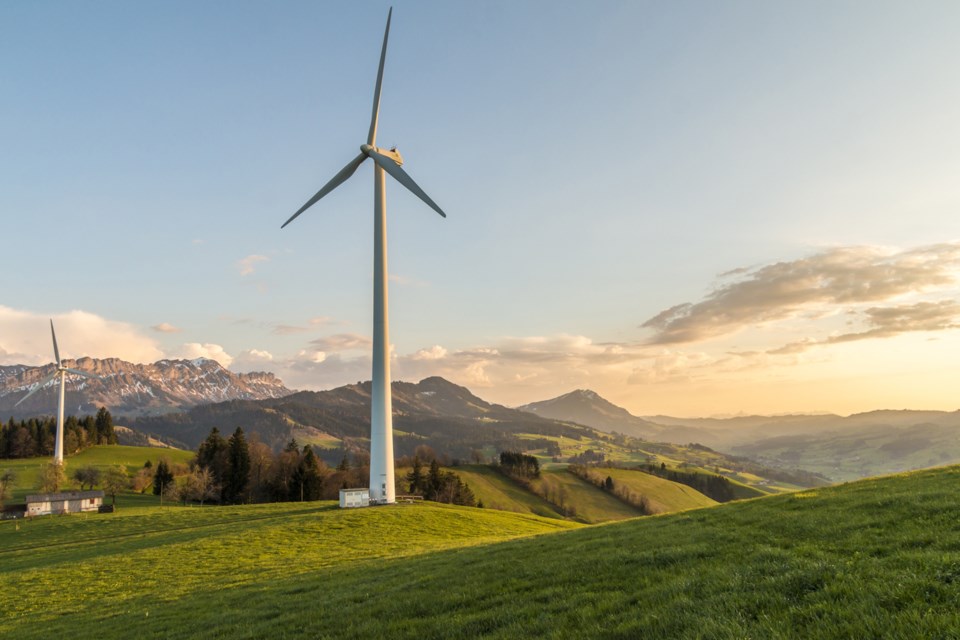wind farm, stock photo
