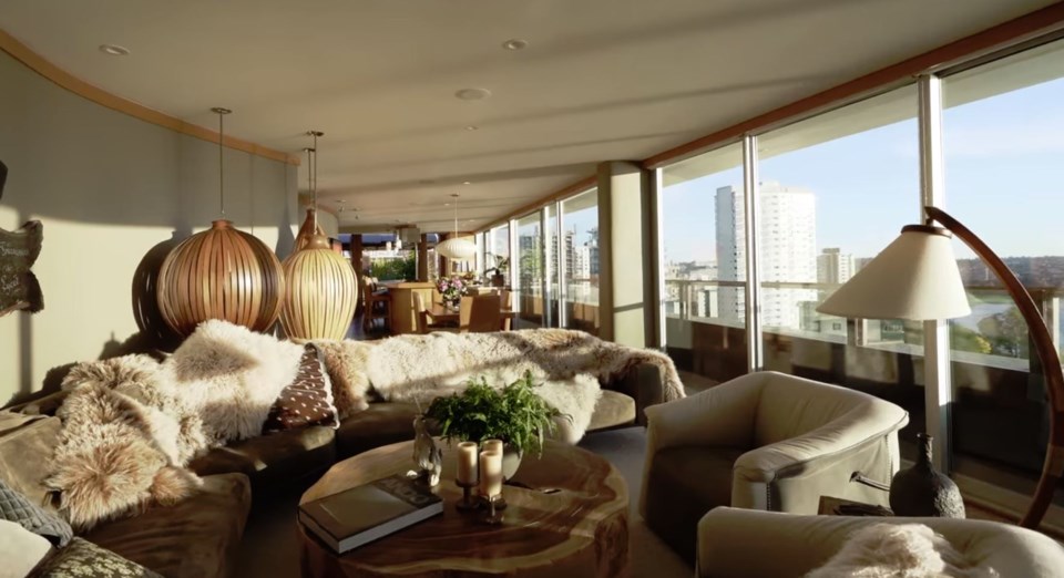 West End penthouse living room