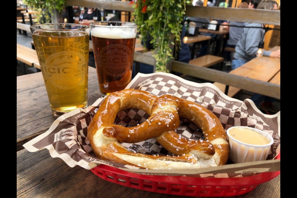 At Leavenworth's Icicle Brewing Company, the pretzels are good, the beer is great and the people-watching is all the entertainment you need.