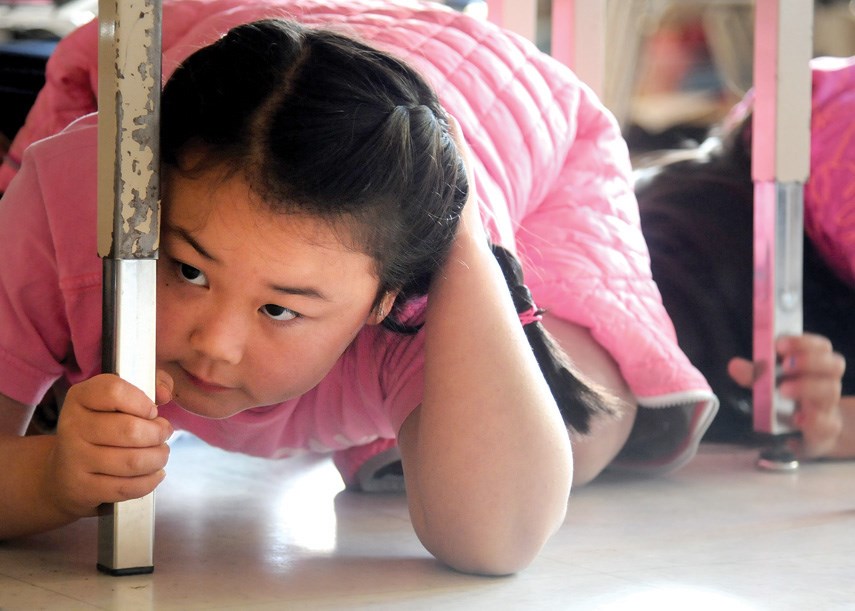 ShakeoutBC earthquake drill