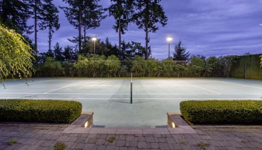 Surrey mansion bowling lanes tennis court