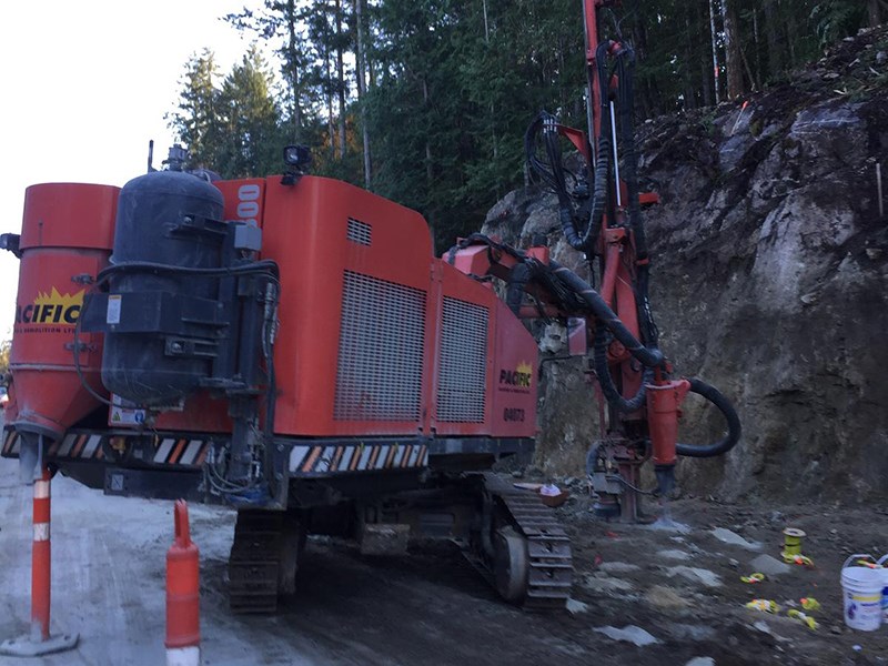 Powell River road work