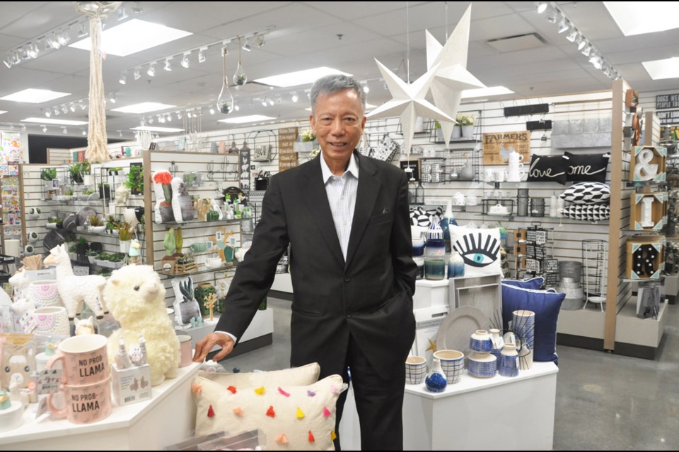 Johnny Fong is pictured in the showroom of his Richmond-based Brands Inc. The company imports more than 10 million items every month from China, selling them to Canadian supermarkets and dollar stores. Daisy Xiong photo
