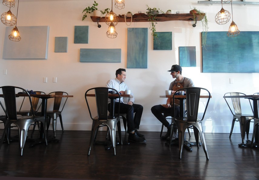 Scratch Kitchen co-owners Clay Spalding and Phil Day opened their new restaurant in Deep Cove in September.