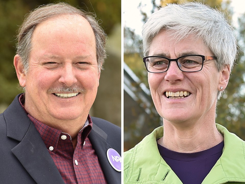 NPA trustee Fraser Ballantyne and Green trustee Janet Fraser return to the Vancouver School Board fo