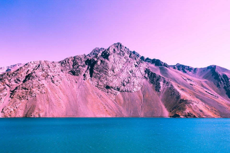 Pink mountain