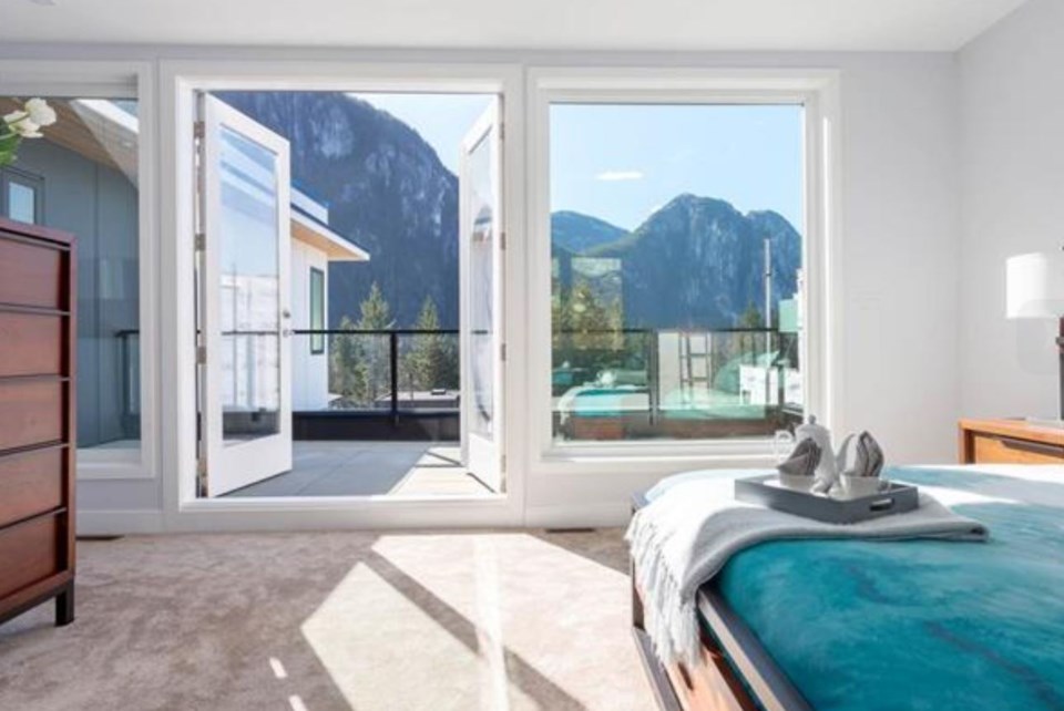 Squamish grand prize home master bedroom