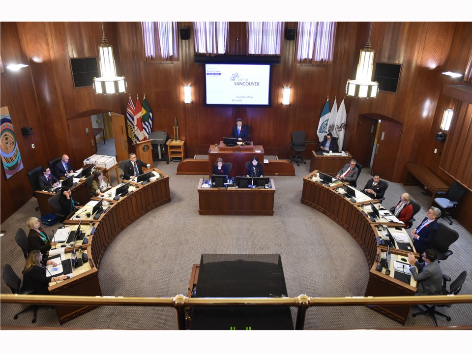 Mayor Gregor Robertson and the 10-member council held their last public meeting Tuesday at city hall