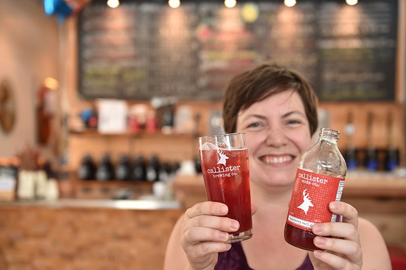 Callister Brewing’s Diana McKenzie offers flavours such as Traditional Tonic, Raspberry Earl Grey, G