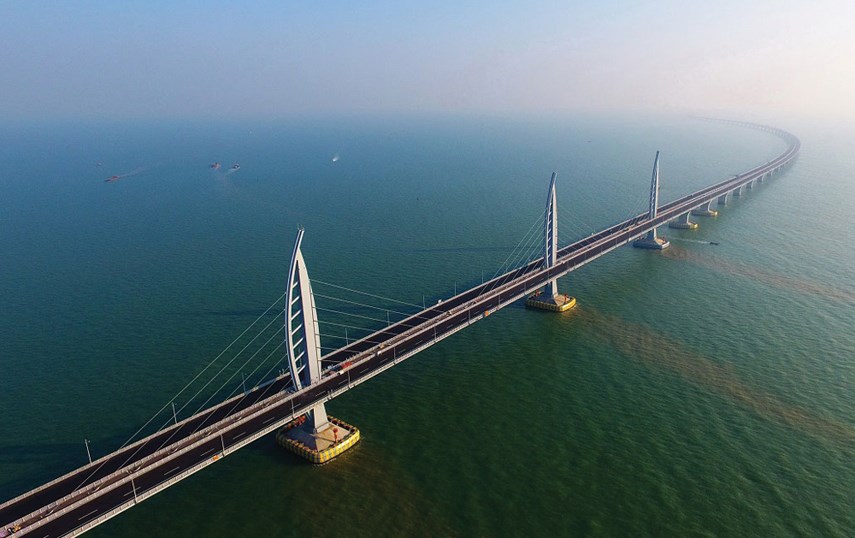 This 55-km bridge in China took 10 years to build and cost an estimated $20-billion. photo hzmb.gov.hk