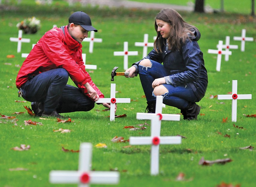 West Vancouver cemetery crosses