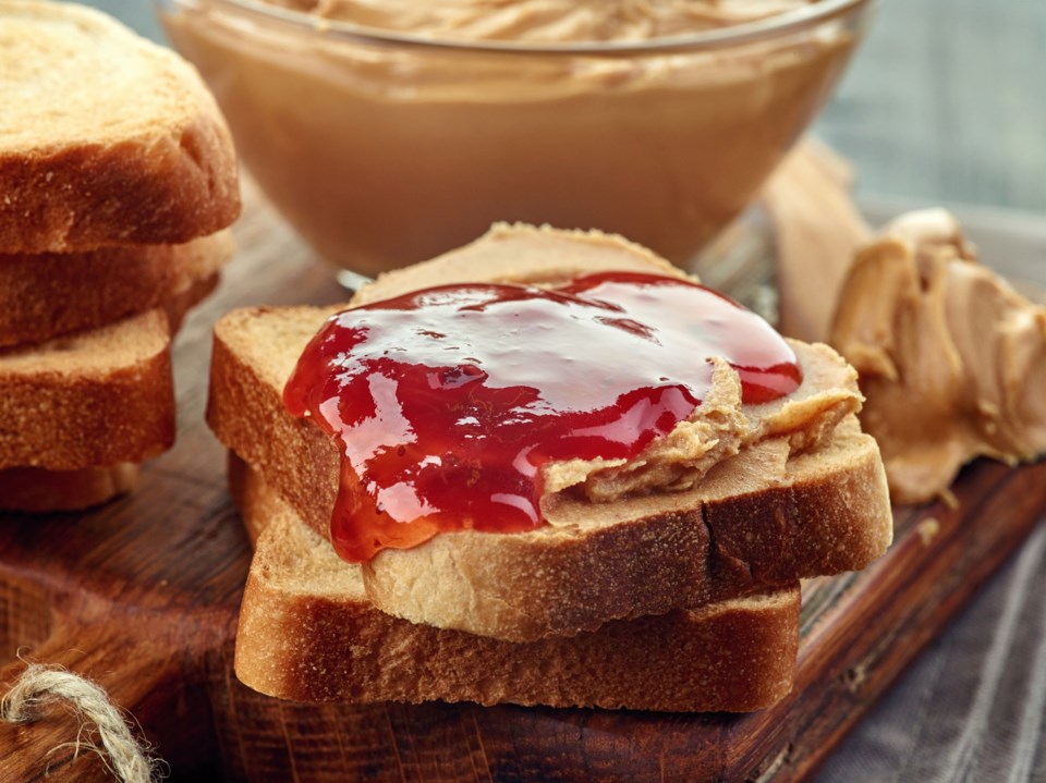 iStock, peanut butter sandwich