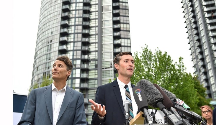 Gregor Robertson, Luke Harrison