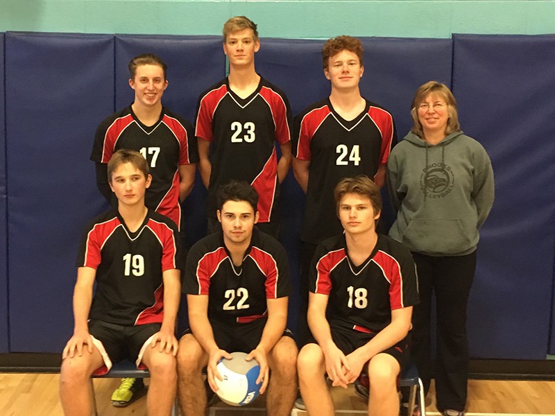 Brooks Secondary School senior boys volleyball team