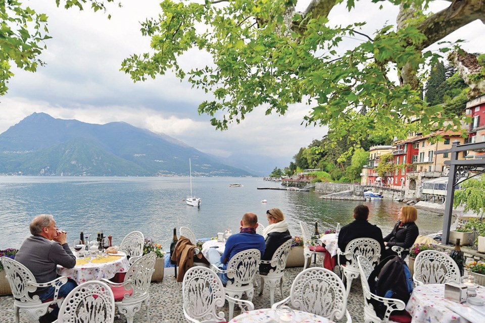The town of Varenna, on Lake Como, is the perfect place to savour a lakeside meal or aperitivo.