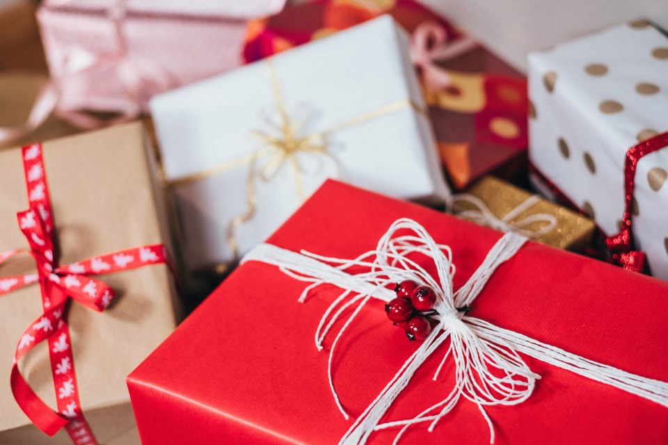 Christmas gifts, stock photo