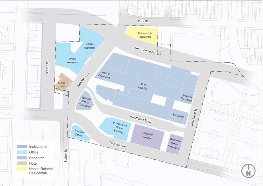 Site plan for the project.