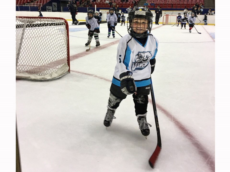 Grant Lawrence’s son Josh hits the ice twice a week and, like most people, prefers games to practice