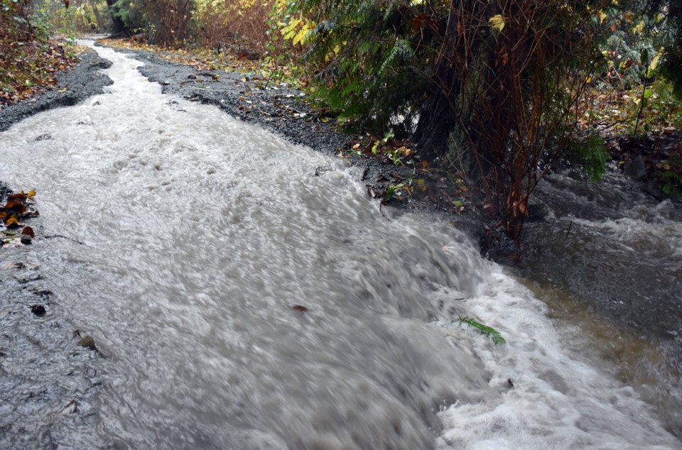 Trail washout