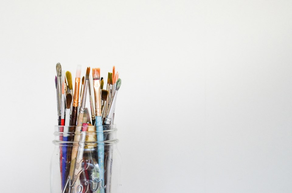 paintbrushes, stock photo