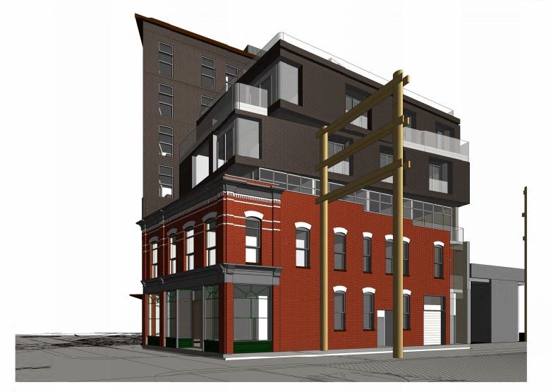 A rendering of the proposed development. Human Studio Architecture + Urban Design