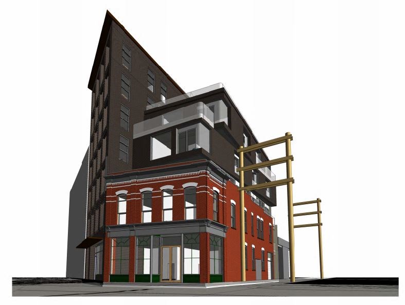 A rendering of the proposed development. Human Studio Architecture + Urban Design