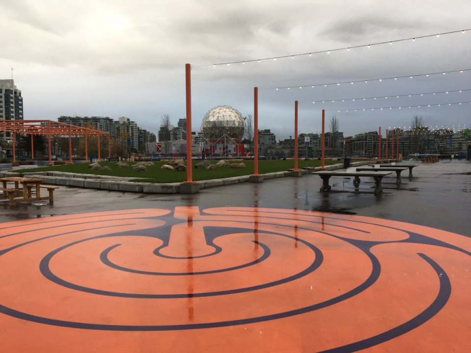 Concord Pacific footed the bill for a temporary park along False Creek, which opened at the end of S