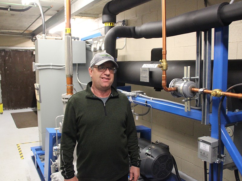 Powell River Curling Club president Don Mitchison