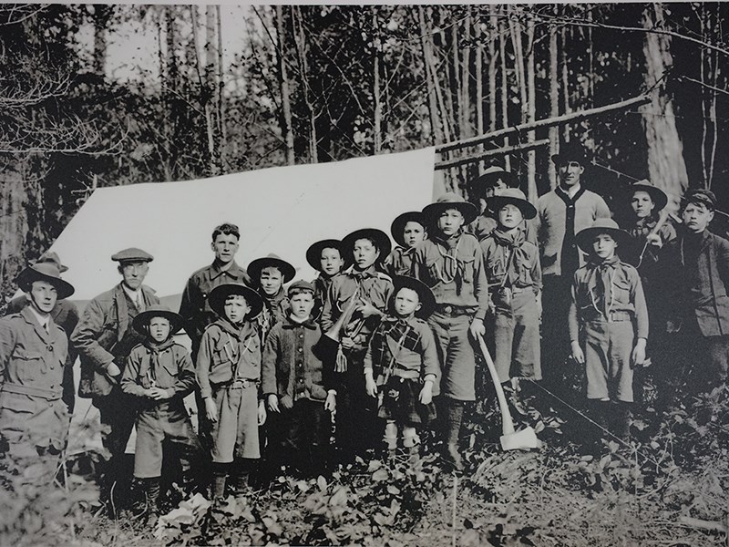 Powell River Company’s Dr. Andrew Henderson [second from left, back row]