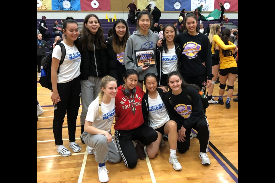 The Moscrop senior girls volleyball team were top-four finalists at the 4-A provincial championships last week in Penticton.