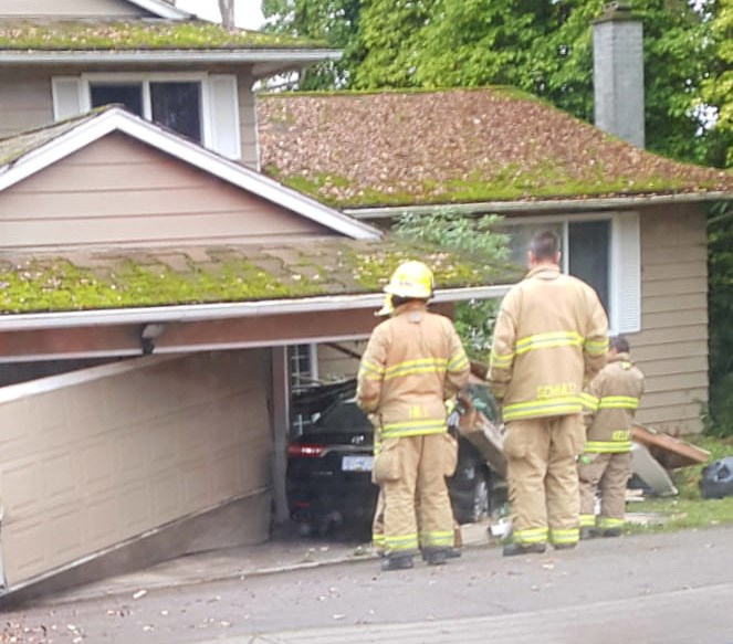 Car into house