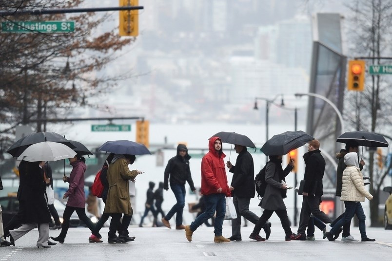 Get out your umbrellas. Vancouver weather forecast calls for rain, rain and more rain. Photo Dan Tou