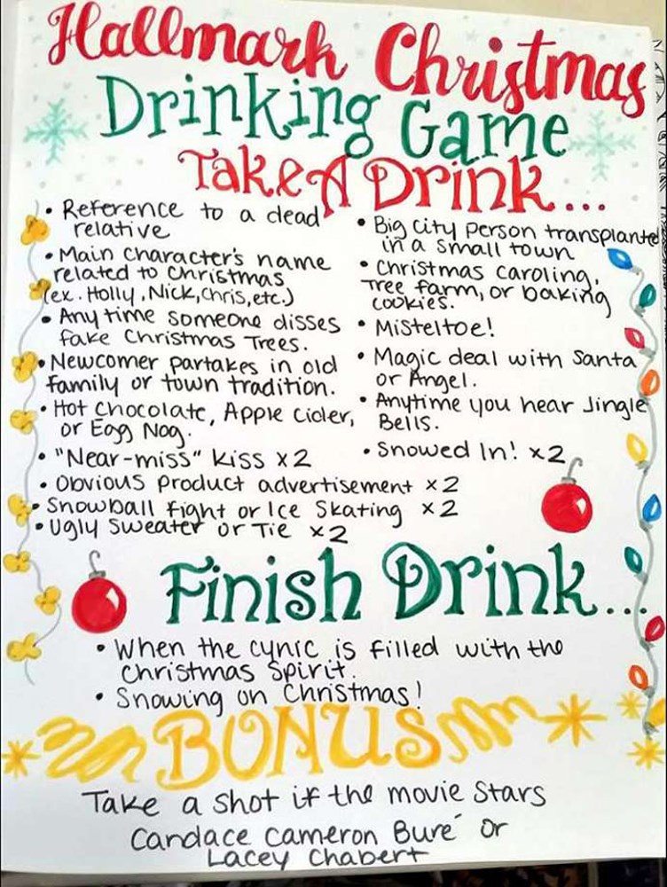 Hallmark drinking game