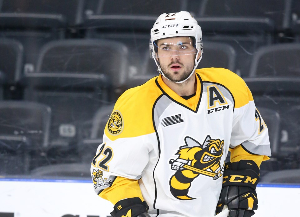 Mitch Eliot of the Sarnia Sting.