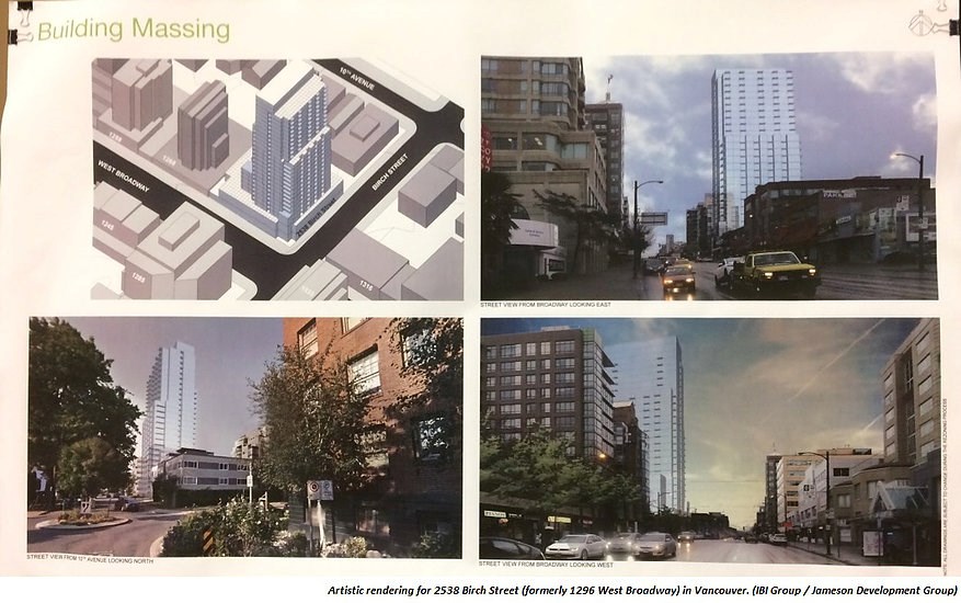 The proposed massing of 1296 Broadway will dramatically change the neighbourhood character and views