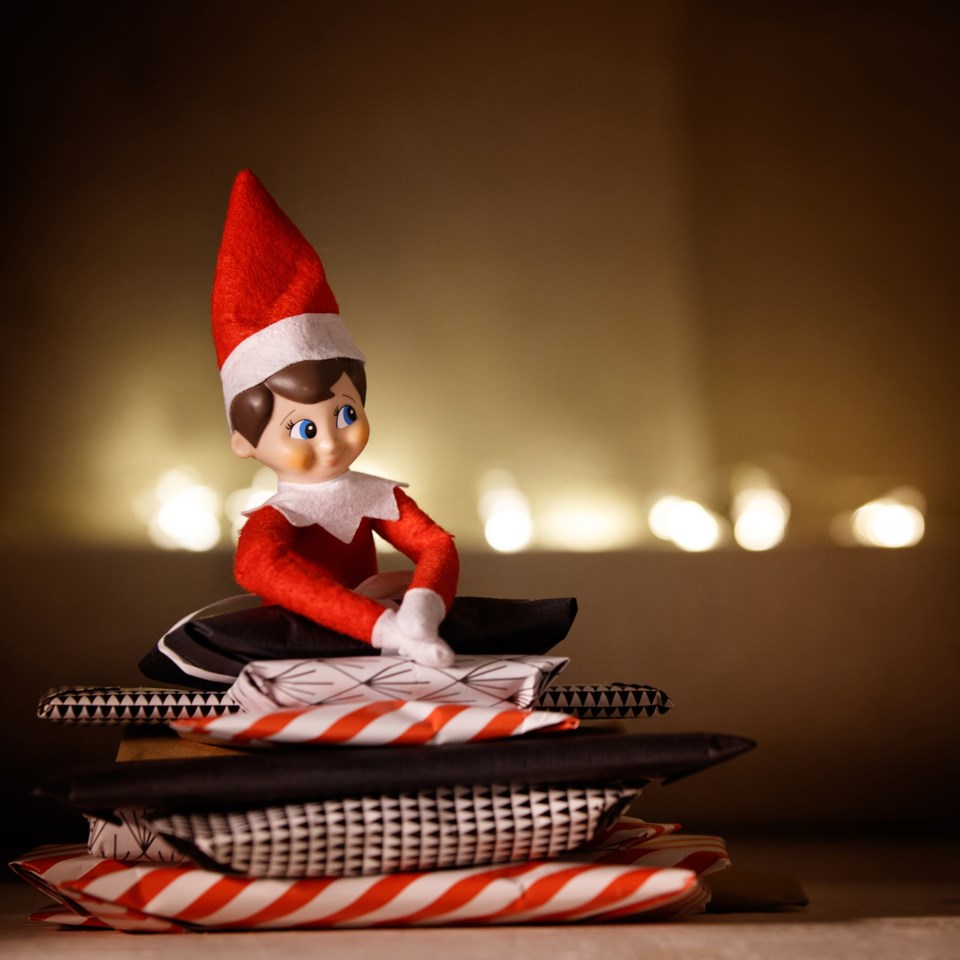 Elf on a shelf, stock photo