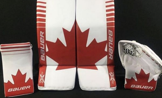 Mike DiPietro's Team Canada pads for World Juniors