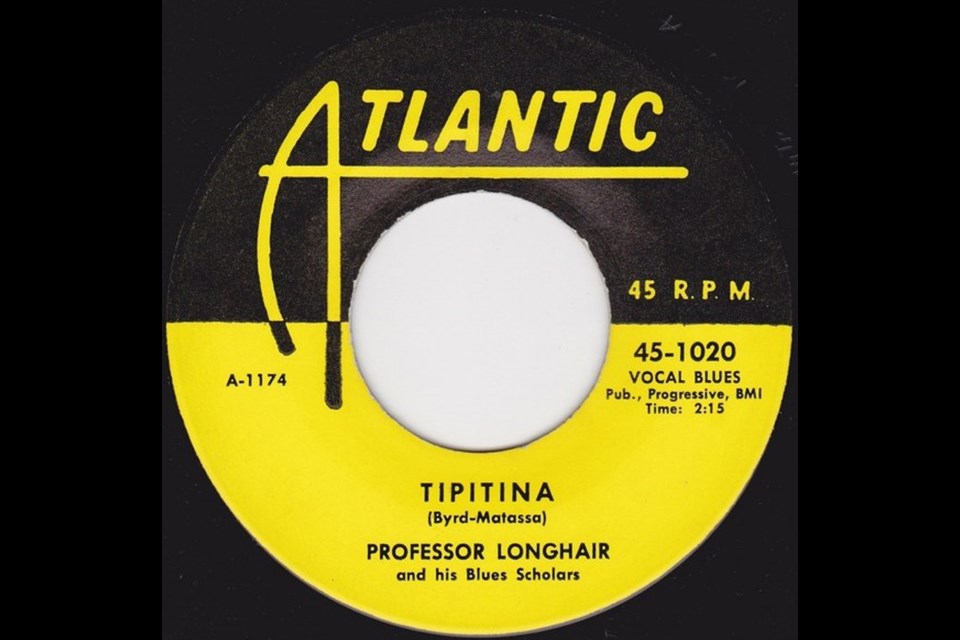 “Tipitina” was released by Professor Longhair & His Blues Scholars as a single in 1953 on Atlantic Records in both 45 rpm (yellow label) and 78 rpm (red label) formats.
