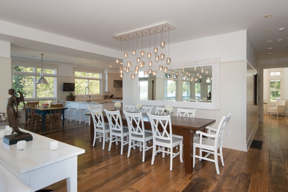 Galiano estate dining area