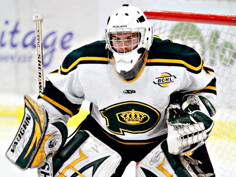 Former Powell River Kings goaltender Michael Garteig