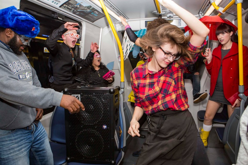 sky train dance party