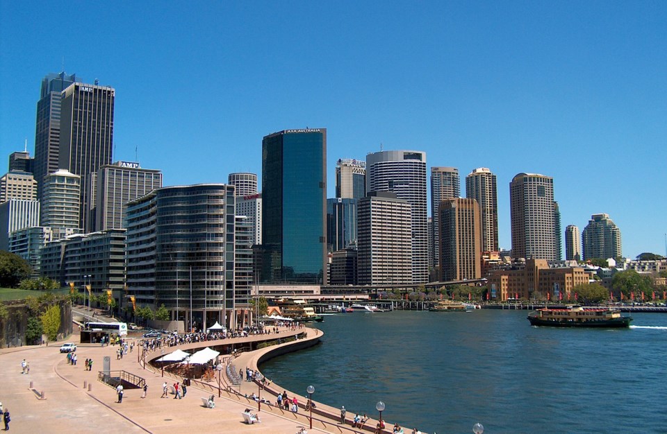 Sydney summer harbour